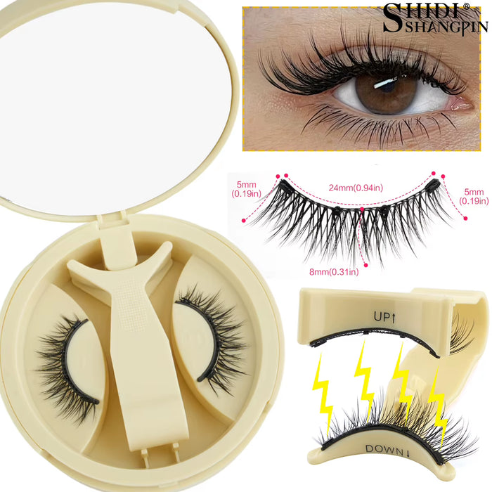 Natural Wispy magnetic lashes